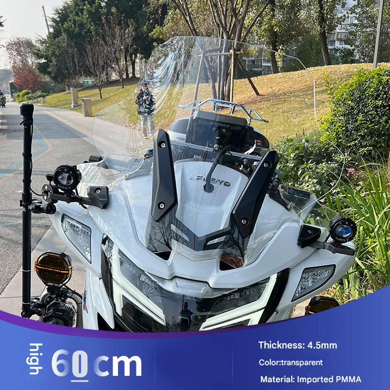 Extended Height Wind Deflector for CFMOTO CF1250TR-G, Perfect Fit Modified Front Windshield Parts