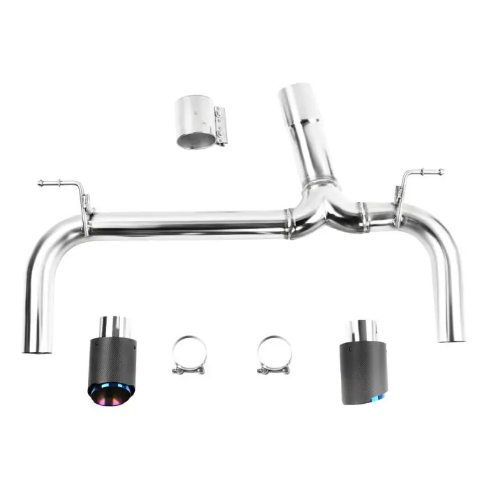 

2012-2016 BMW F30 F32 335i 435i 3.0l I6 Blue Burning Carbon Axis Rear Muffler Exhaust Pipe Kit T-304 US Stock