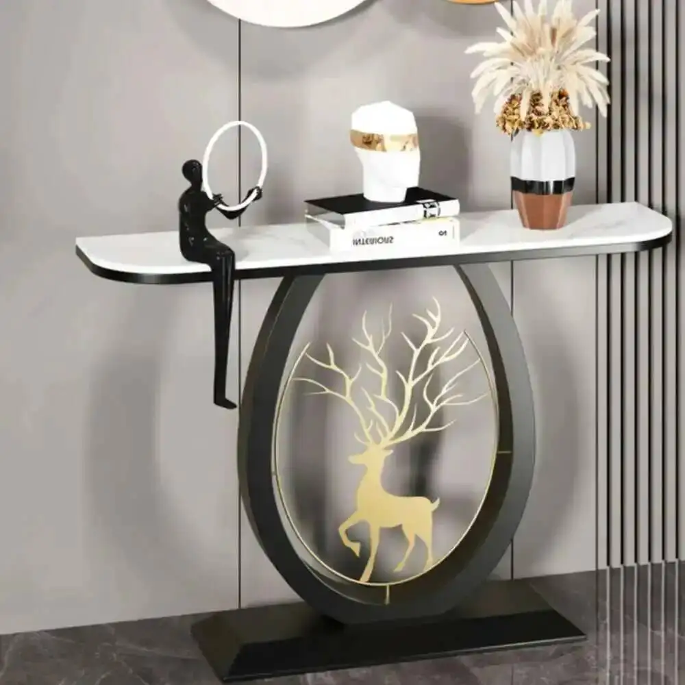 Aesthetic Nordic Console Table Luxury Entryways Metal Minimalist Console Table Beauty Glamour Tisch Wohnzimer Home Furniture