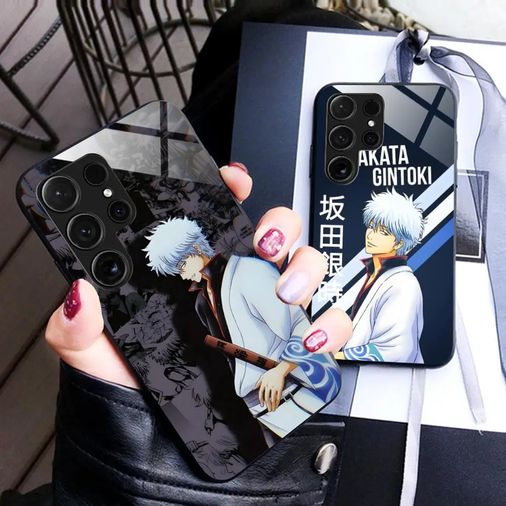 Gintama Sakata Gintoki Mobile Phone Case for Samsung Galaxy A56 55 54 53 52 51 36 35 34 23 16 15 5G Glass Colorful Cover Cover