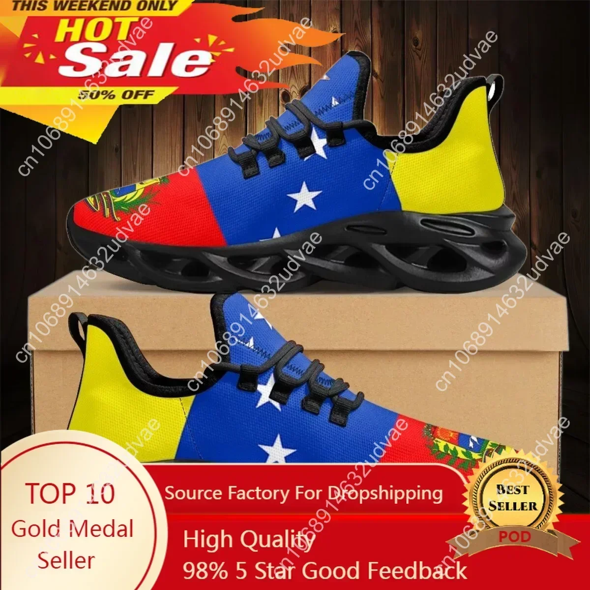 Venezuela Vlag Sneakers Voor Dames Heren Tiener 2023 Casual Hardloopschoenen Ademend Kussen Walking Mesh Tennis