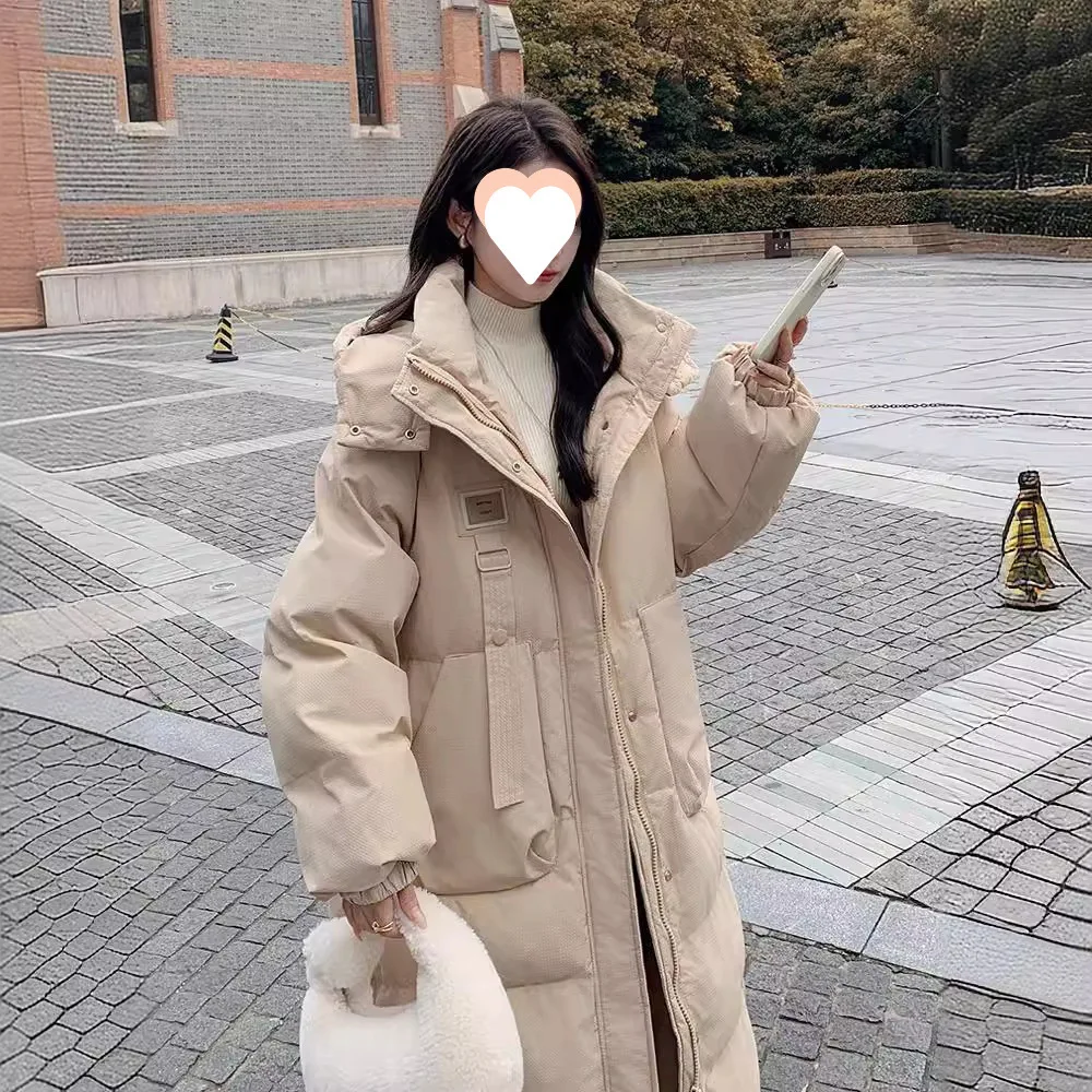 

Puffer Parkas Womens New In Outerwears Trendy Outwear Green Regular Fit Thick Warm Casual Full Zip Windbreak Embroidery Leisure