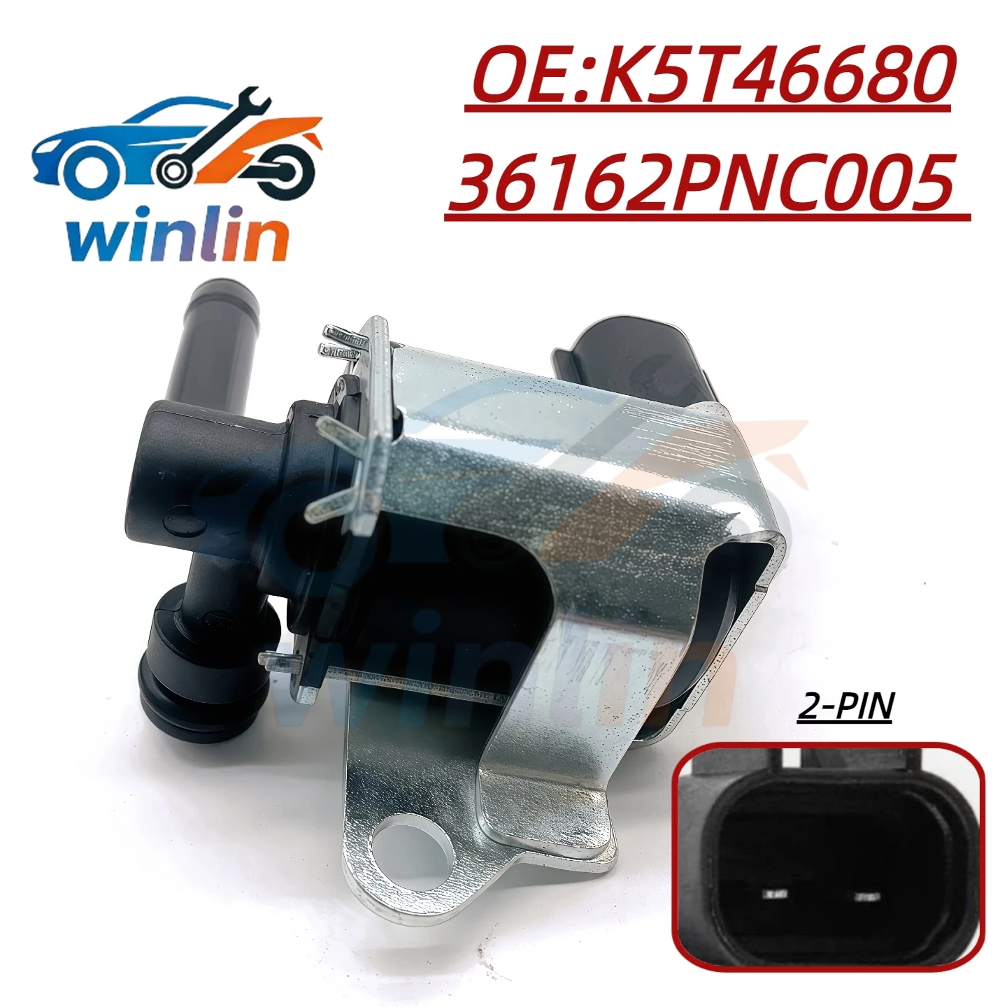 Válvula Solenoide de Purga do Canister de Vapor K5T46680 36162PNC005 PV405 para Honda Civic CR-V e Acura RSX - Peça de Reposição