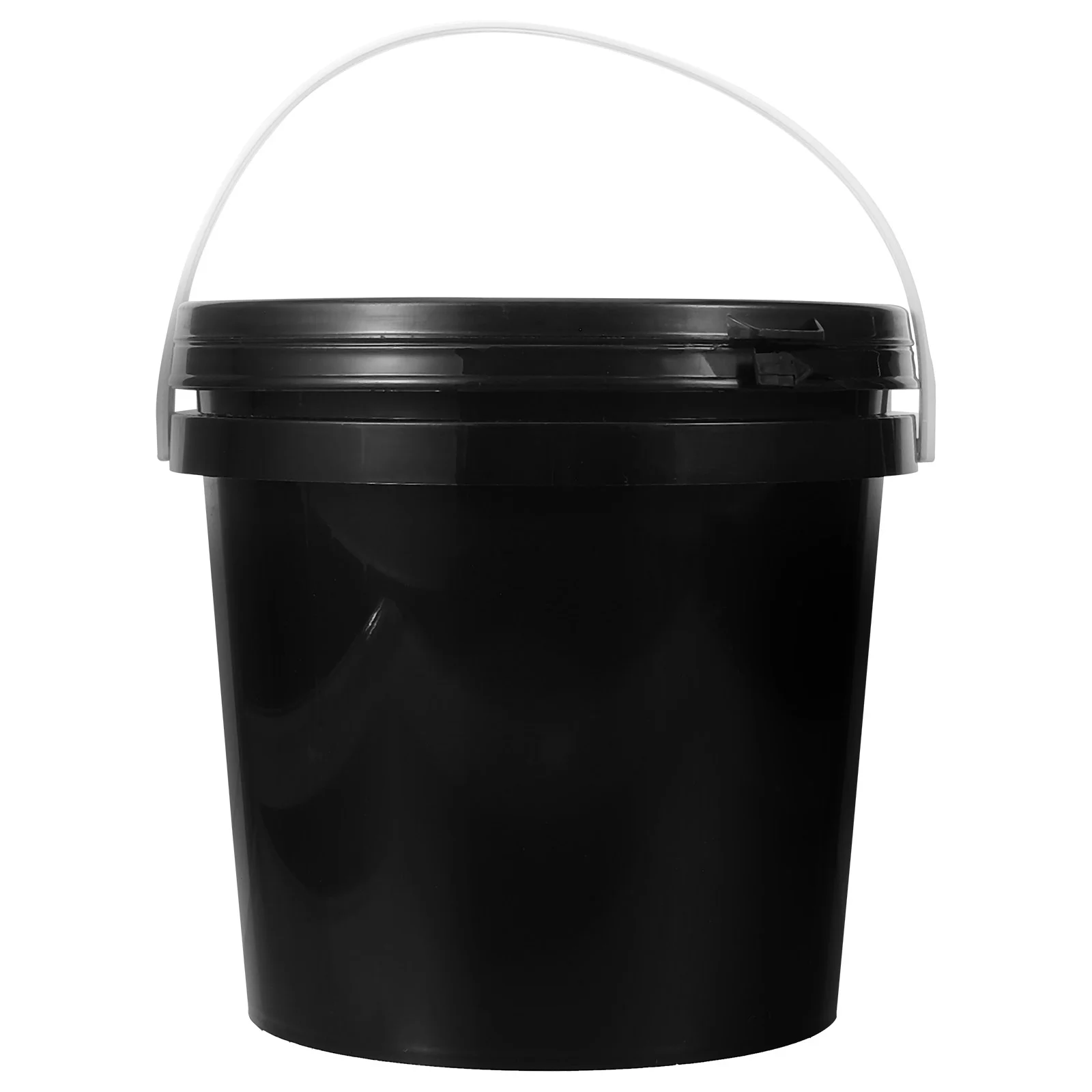 

Clear Bucket with Lid Square Pail Paint Buckets Painting Packaging Barrel Handles