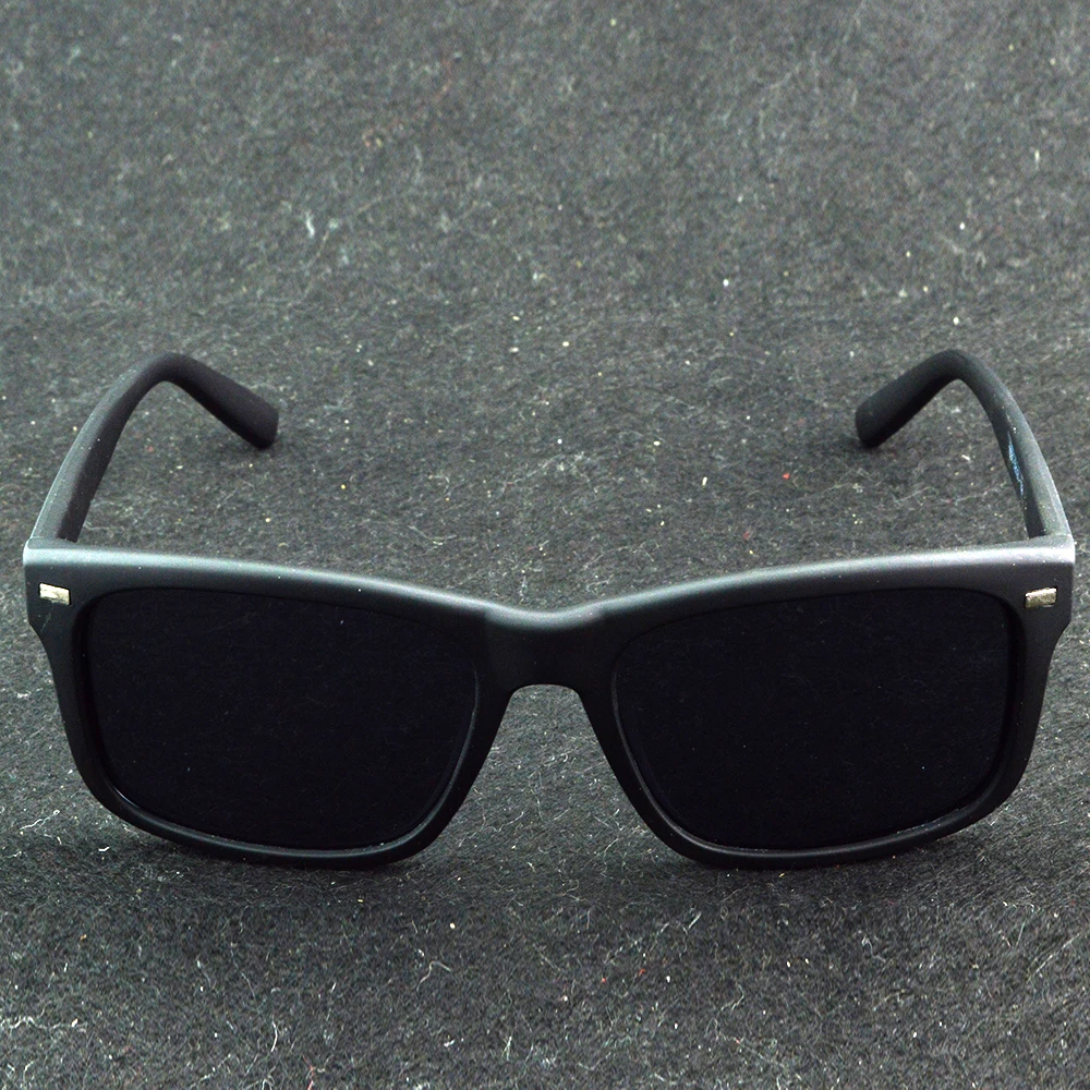 نظارات شمسية فاخرة باللون الأسود غير اللامع بتصميم عصري مع حماية كاملة من الأشعة فوق البنفسجية وملاءمة مريحة #4