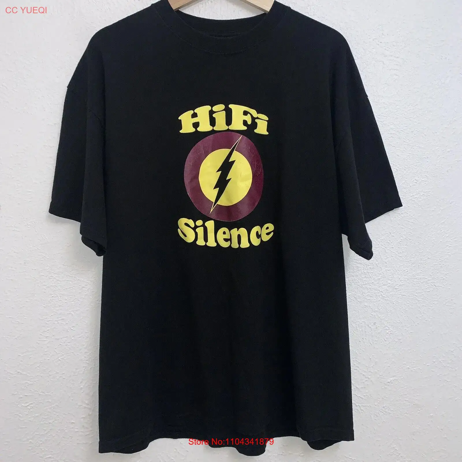 HiFi Silence HiFi Generation Black Tee T-Shirt Short Sleeve Logo Size XL