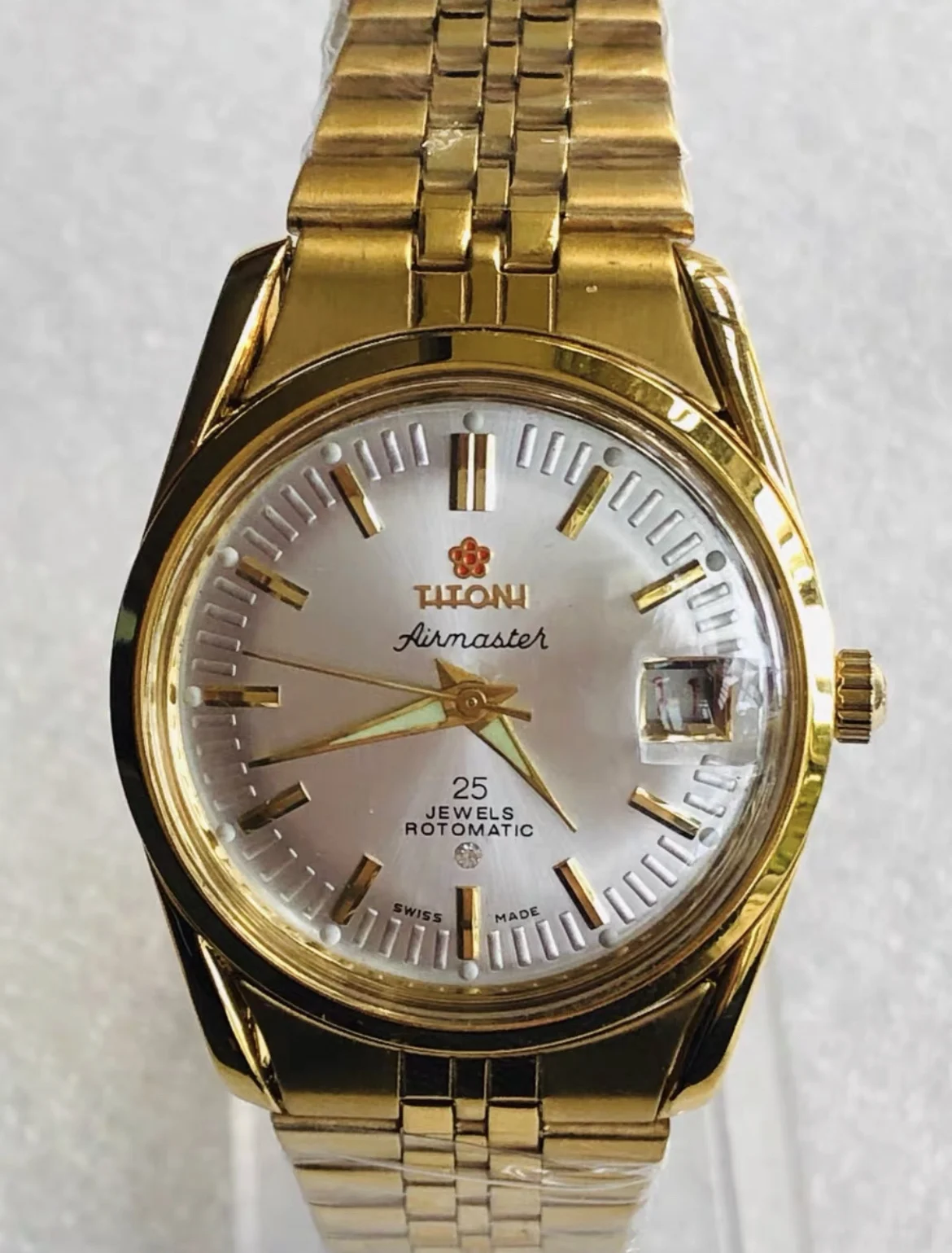 

307 Red Plum Blossom Watch Automatic Mechanical Watch Night Waterproof Double Calendar Men's