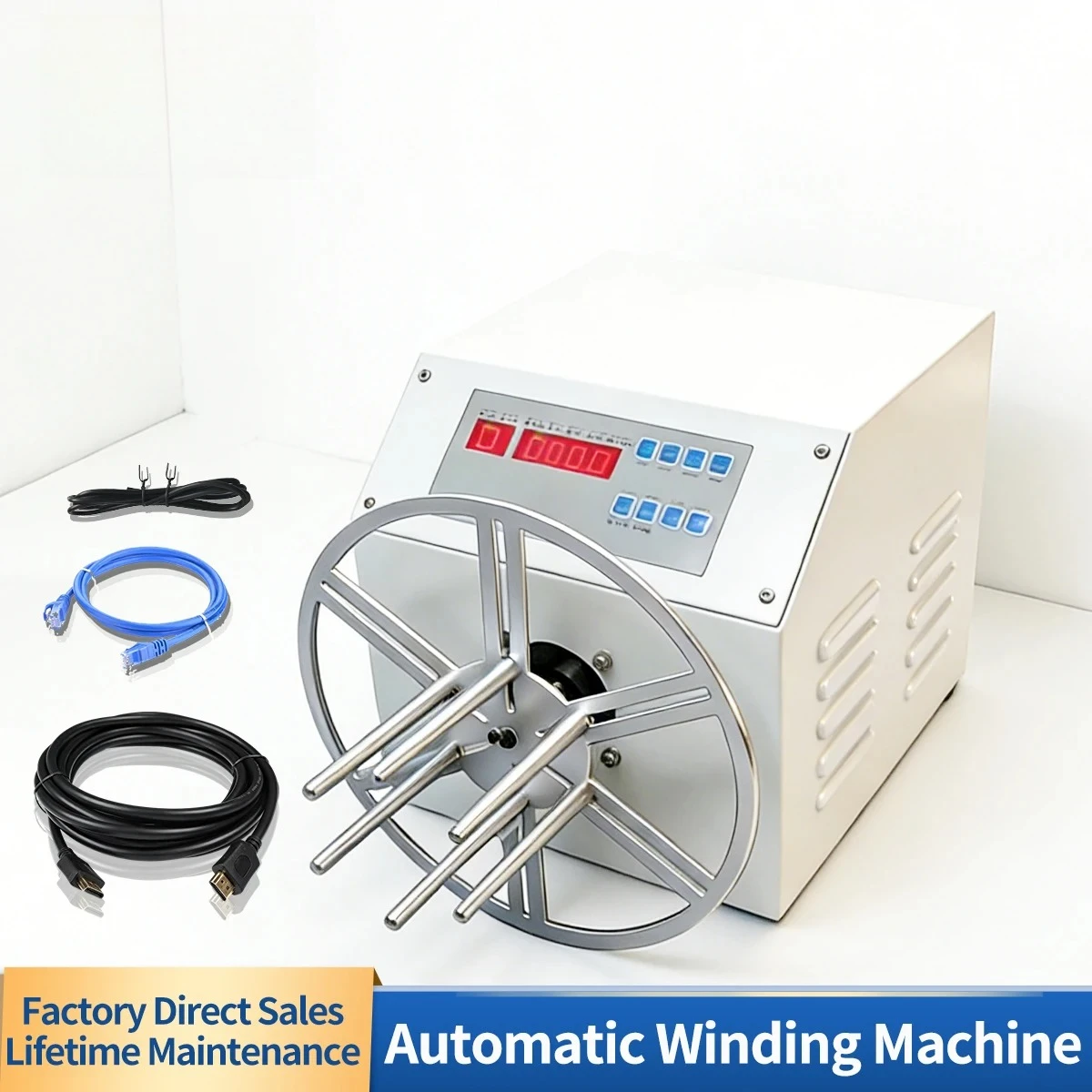 0-8mm Automatic Data Cable Wire Winding Machine with Touch Sorting Support Customized Fixture for Cable Processing