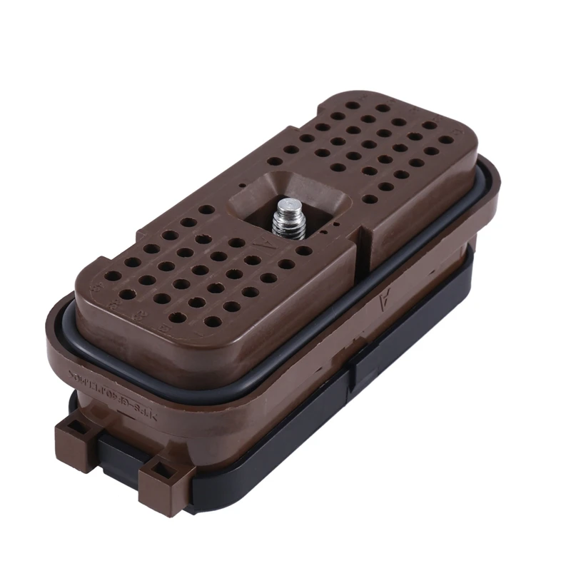 54Pin Brown Waterproof Wiring Connector For E312C E312D E320C E320D Carter Excavator Plug 153-2630