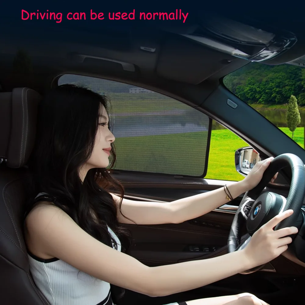 

For Mercedes-Benz GLB X247 2020~2025 2023 2024 Car Magnetic Mesh Privacy Sunshade Side Window Sun Shade Protection Accessories