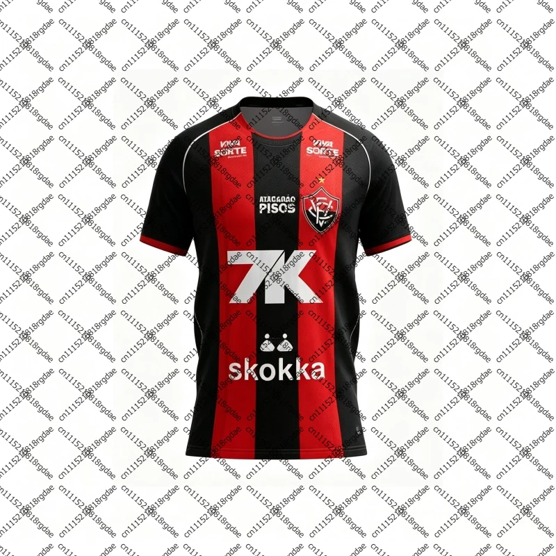 2026-27 New Vitória Football Jersey Sports Breathable 3D Printed Quick-dry Men's Women T-shirt Unisex Fans Gift Family Kids Tees