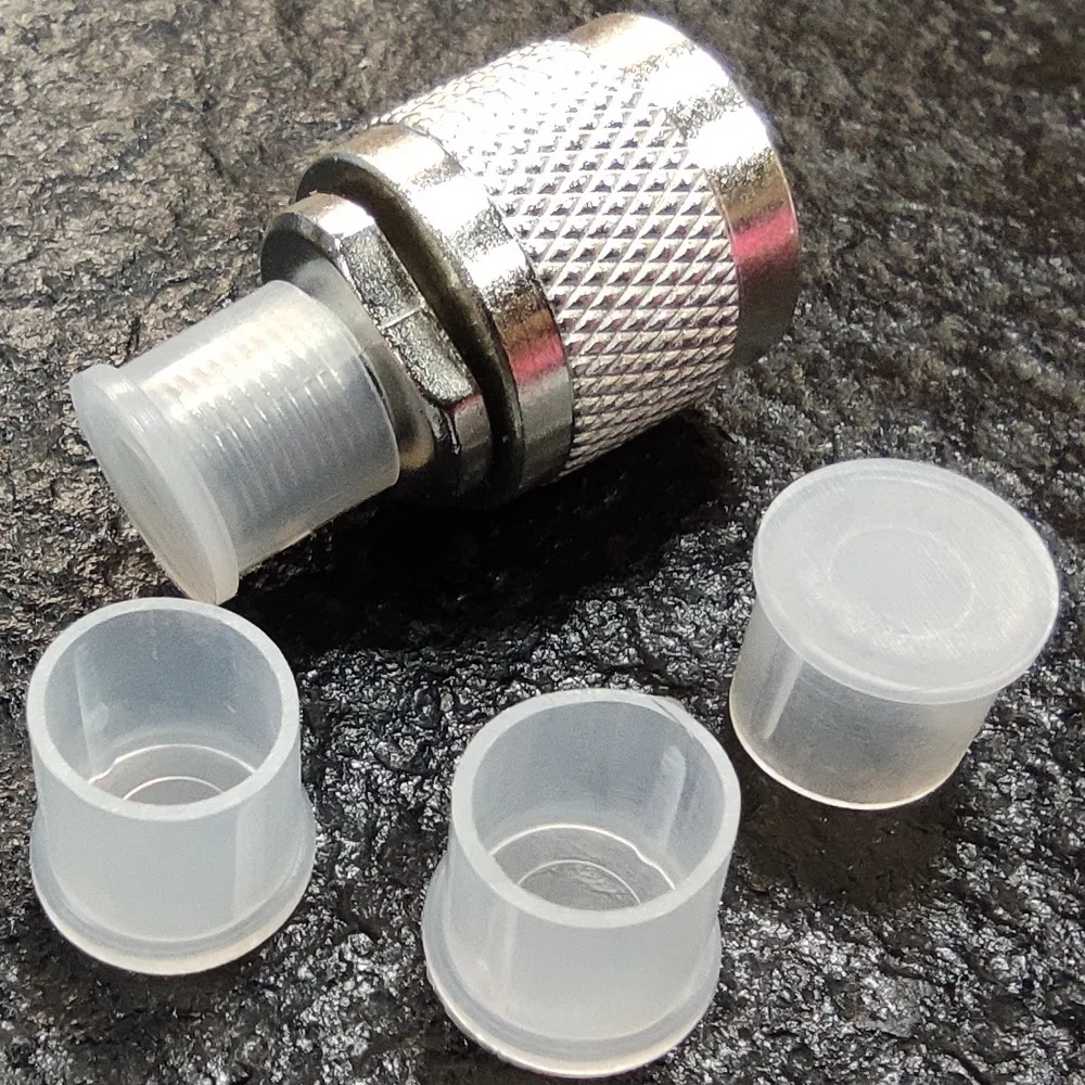 F Type Connector Protective Cover White plastic Wireless Satellite TV Receiver British System F Connector Protective Cap