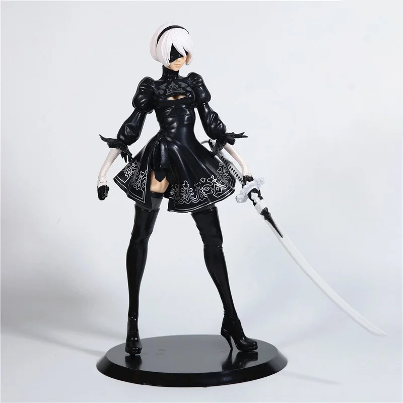 new products NieR:Automata 27CM YoRHa No. 2 Type B PVC action figure standing girl Battle Robot Model Statue Easter Gifts