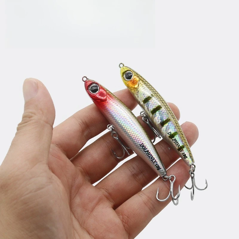 1pcs 7.5cm 12g Micro Sinking Pencil Lure Vibrating Small Sil