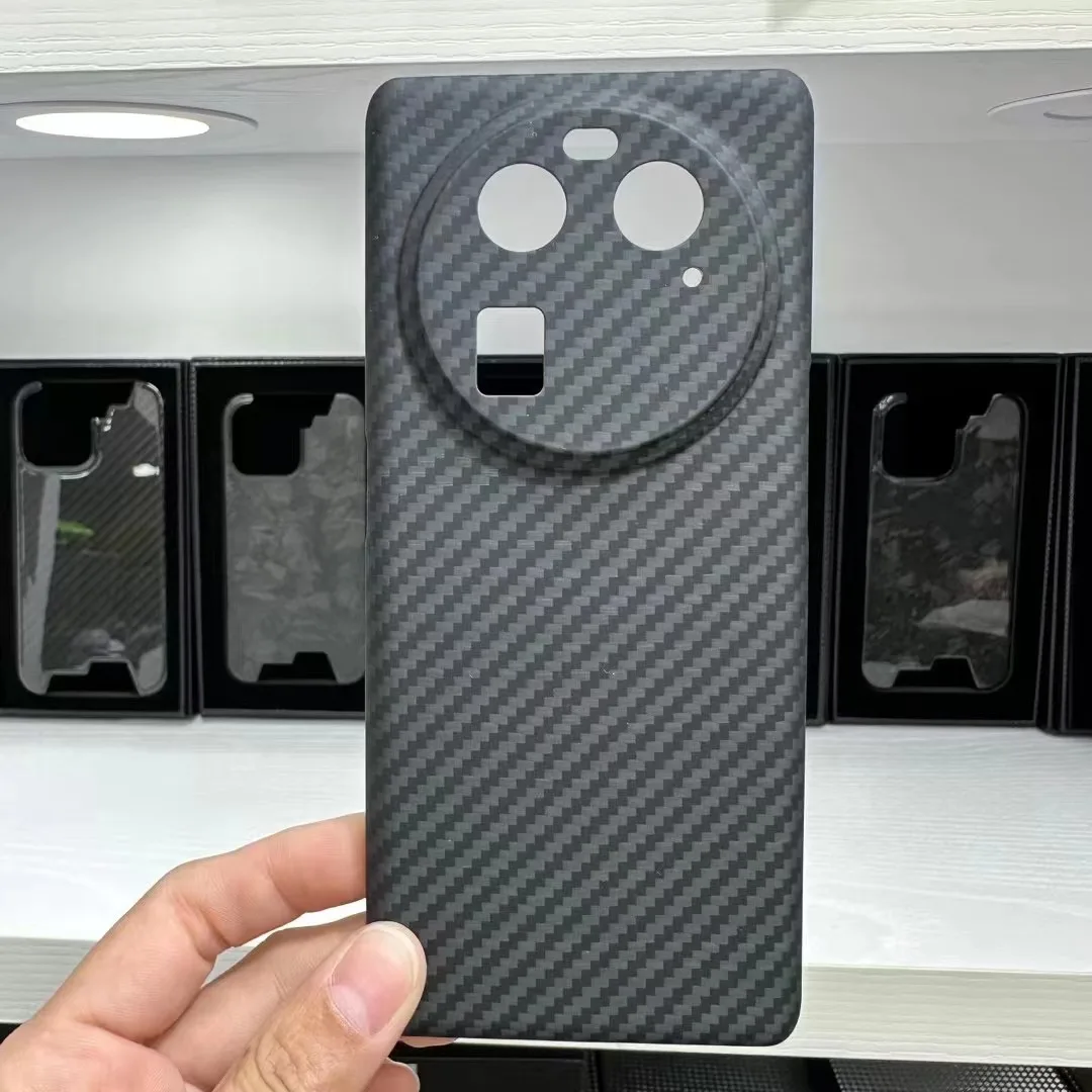 YTF-carbon Real carbon fiber case For OPPO Find X6 Pro Ceramic Edition Aramid Fiber Find X6 Thin ultra-light Phone Cover Find X6