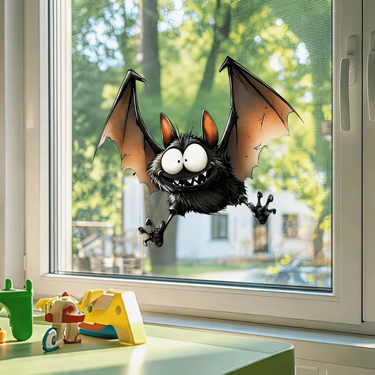 1pcs Cute Big Eyed Bat Premium Waterproof Vinyl Stickers, for Cars, Laptops, Bottles, Trucks Motorcycles Halloween Stickers Deco