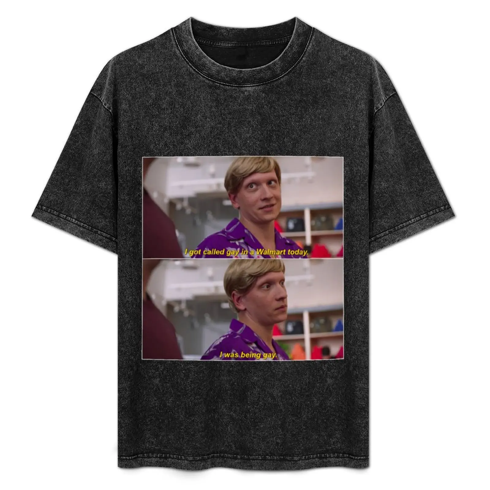 Noho hank being gay T-Shirt Basic Breathable Solid Color T-Shirt