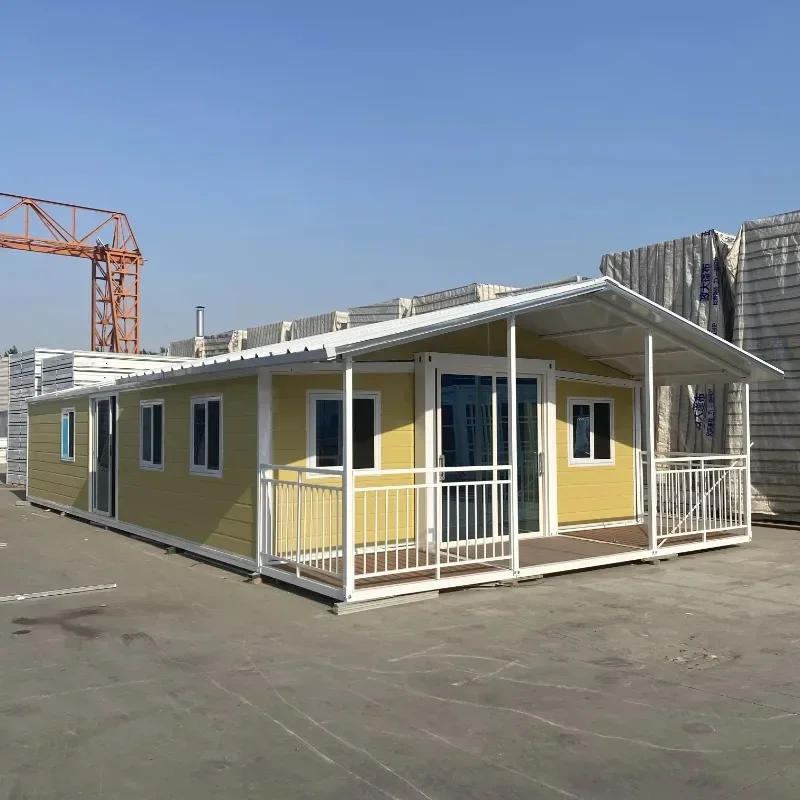 Wholesale Contemporary 20ft 40ft Steel Container Home Solution Double Wing Expansion Folding House Living Room Bedroom Outdoor