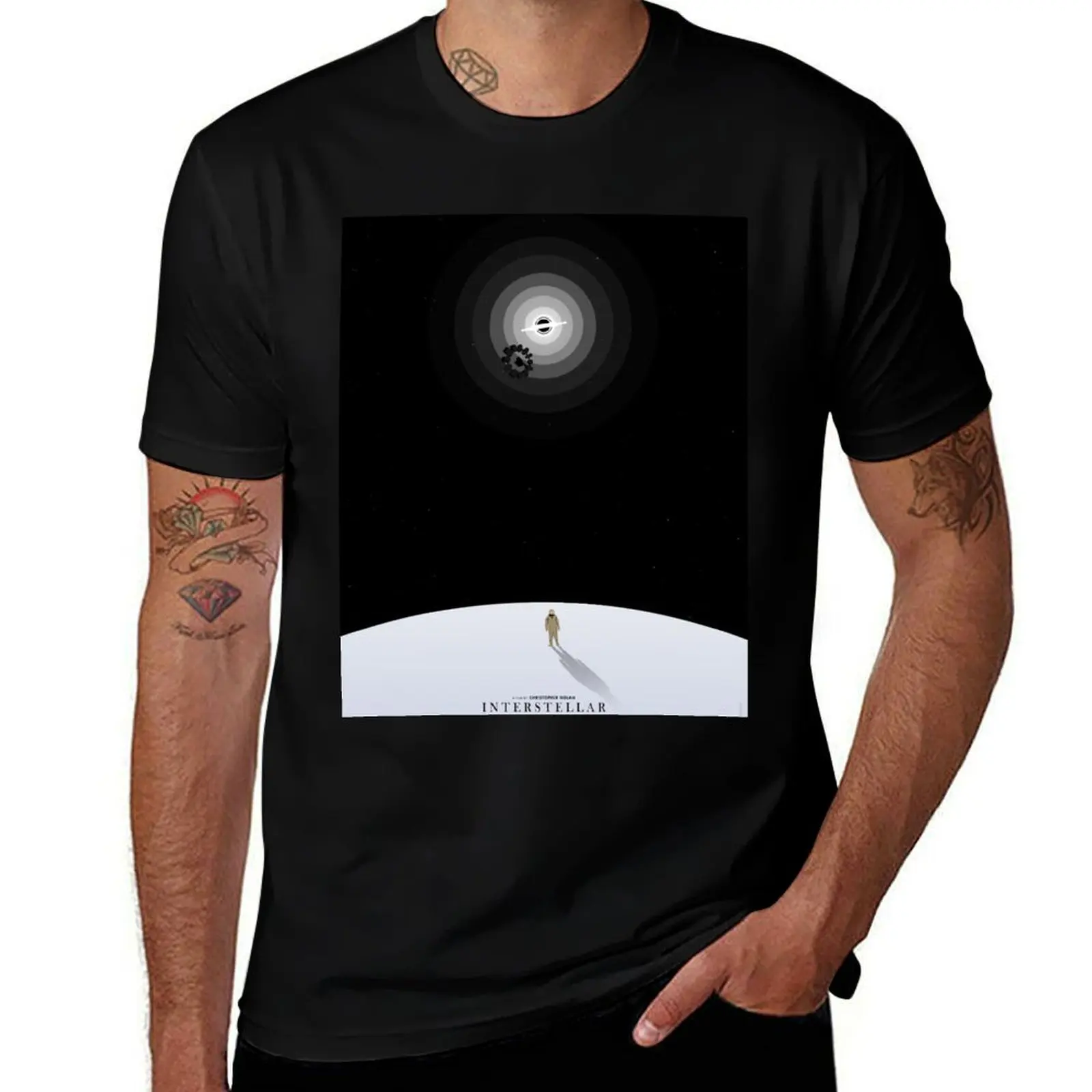 

Interstellar Minimalist Movie poster T-Shirt g man t shirts for men T-Shirt