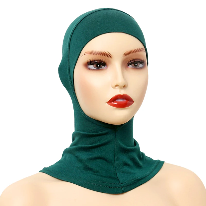 Turbante musulmán de algodón para Mujer, gorro de quimio, bufanda para la cabeza, Hijab, Turbante, Color sólido