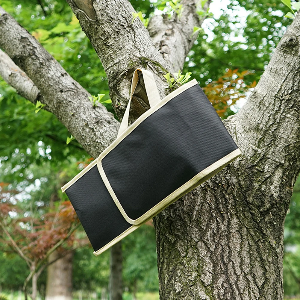 

Camping Toolkit Tent Peg Bag Thick Storage Pouch For Ground Nails Wind Ropes Hammer Outdoor Tool Bag Durable Handle