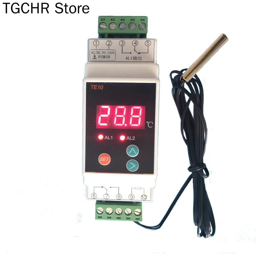 

Guide Rail Type Temperature Controller, Digital Display, Adjustable Temperature Controller, Cold and Warm