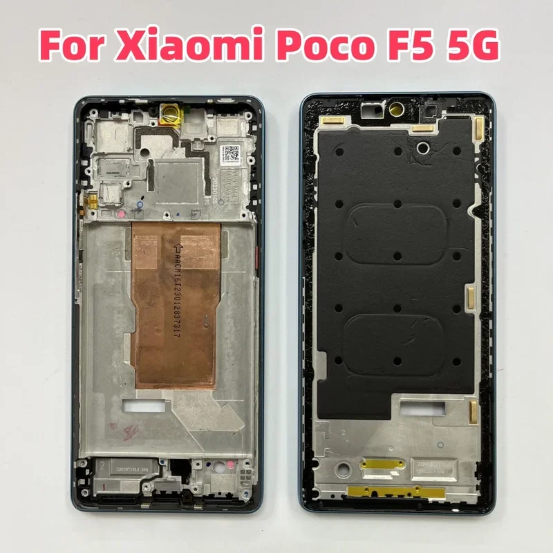 For Xiaomi Poco F5 5G Front Middle Frame Housing Bezel Repair Parts