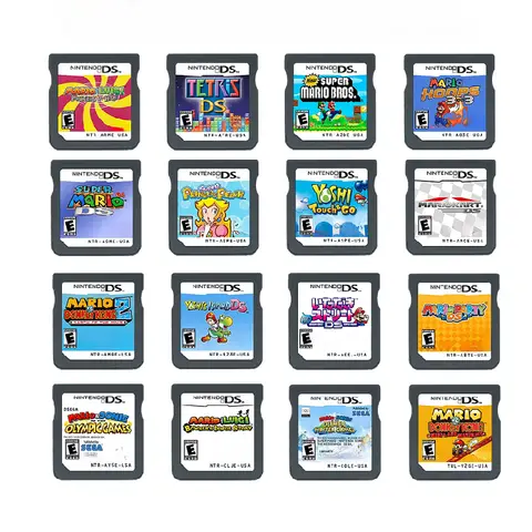 DS Game Card  Mario Series NDS Game Card  Mario Kart  Yoshi  Princess Peach  Regal Street  Game Card