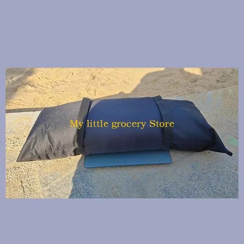 D5BD Outdoor Arch Sand Weight Bags for Umbrella Stands Fillable Weatherproof Stabilizers with 600D Fabric Sunproof 2PCS