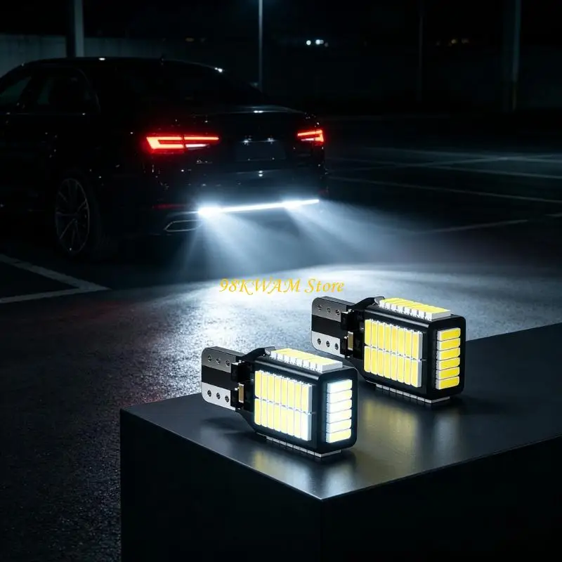 Vehicle Lamp T-15 W16W LED Bulbs, Reverse Light Backup Lamp for Vehicle Use 68UF