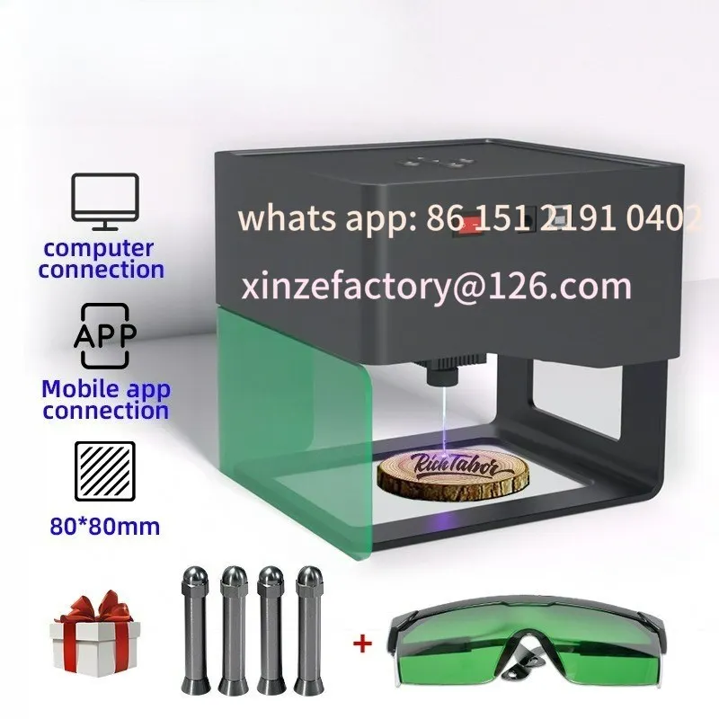 آلة النقش بالليزر القابلة للتخصيص: جهاز وضع العلامات على سطح المكتب الكهربائي المحمول المدمج