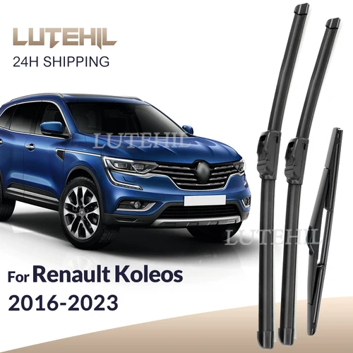 Imagen 1 del producto Para Renault Koleos HZG MK2 2016-2023 2017 2018 limpiaparabrisas delantero y trasero limpiaparabrisas cepillos de ventana 26 ""+ 16"" + 9""