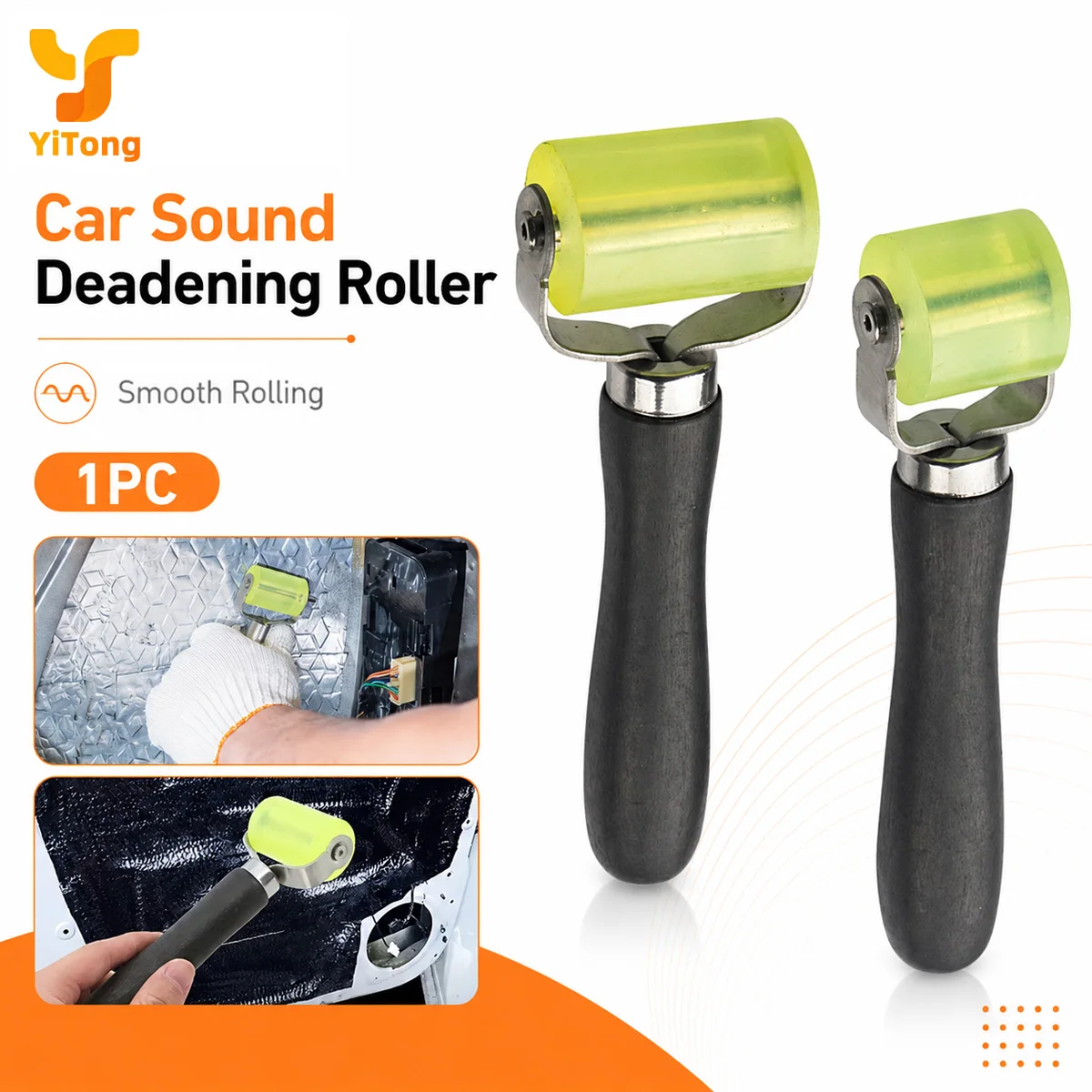 Yitong 1PC Car Sound Deadening Roller Handy Insulation Tool For Automotive Noise Reduction Mat Door Panel Dampening Installation