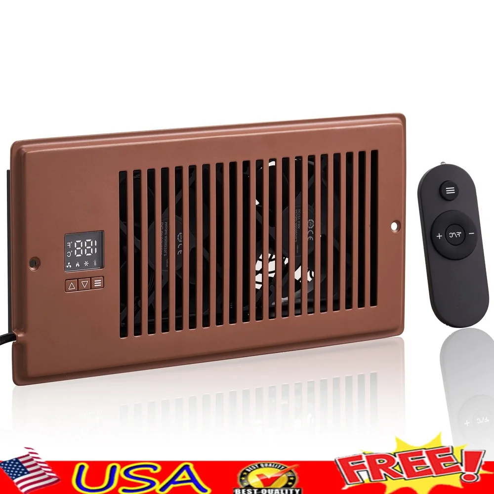 مروحة معززة للقناة الصامتة مع تنظيم درجة الحرارة للتحكم عن بعد 4 × 10 فتحات تهوية قابلة للتعديل سرعة كفاءة في استخدام الطاقة والهواء