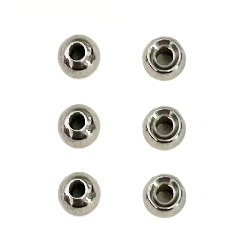 20 piezas cuentas de tungsteno rugulares, fregadero Extra en patrones de ninfas y serpentinas, cuentas de bola hundidas de 2,0mm-3,8mm, materiales para atar moscas - imagen 2