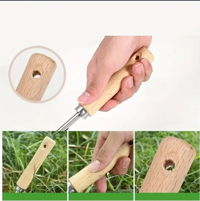 Weed remover tool for home use; multifunctional grass cutter for lawn and stone crevice weed removal