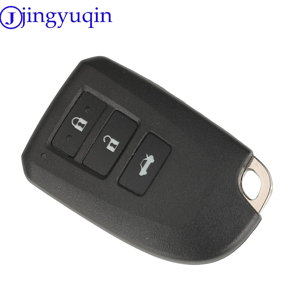 Jingyuqin 車リモートキーシェル Fob トヨタヤリス L VIOS 2/3 ボタンスマートキーケースカバーハウジング