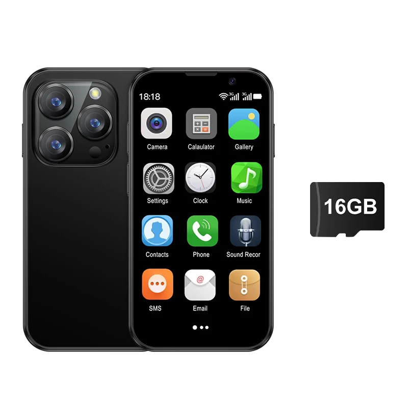 SERVO 16SE Mini Android Smartphone Dual SIM Standby 16GB ROM Play Store Wifi GPS Gezicht Ontgrendelen 3G WCDMA 3.0 "Kleine Slimme Mobiele Telefoon