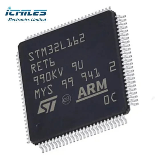 1pcs, STM32L162RDT6, IC MCU 32BIT 384KB FLASH 64LQFP, PC peripherals, Alarm systems, GPS, Application control, electronics