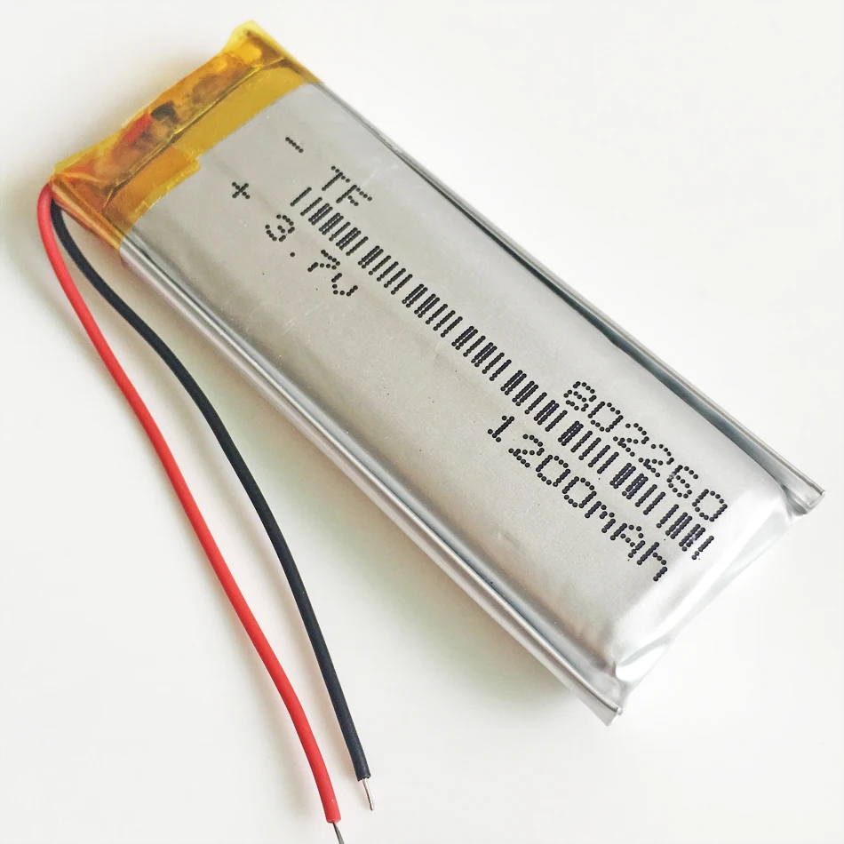 3.7V 1200mAh litowo-polimerowa LiPo akumulator 802260 do Mp3 MP4 GPS PSP DVD mobilna gra wideo PAD e-booki Tablet PC