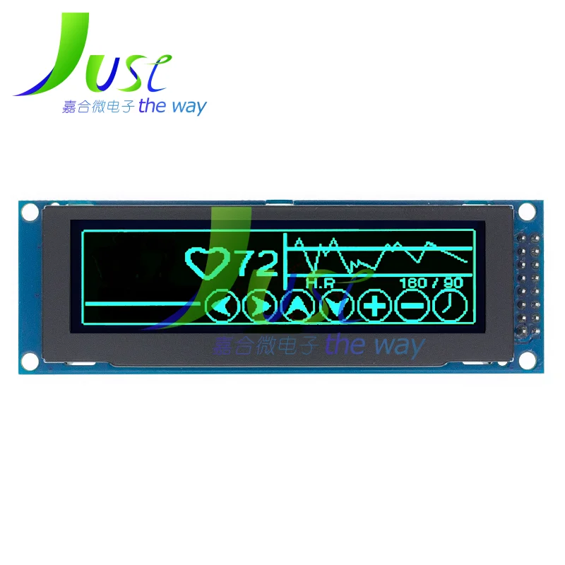 Módulo de exibição gráfica OLED real, tela LCD, tela LCM, suporte a controlador SSD1322, SPI, 256x64 25664 pontos