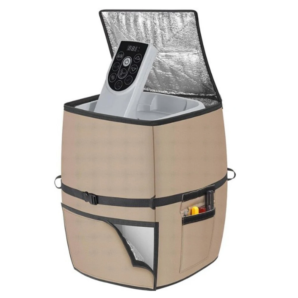 

Easy Install Spa Cover 16.9D X 14.96W X 21.2H Insulated Pump Cover 600D Oxford Fabric Convenient Storage Pocket