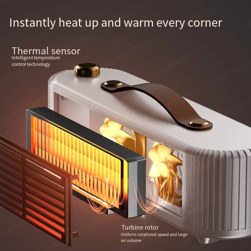 1200 واط سخان كهربائي PTC التدفئة السريعة سطح المكتب سخان الهواء الدافئ توفير الطاقة دفئا مروحة دفئا آلة مكتب منزلي مروحة مسخن الهواء #6