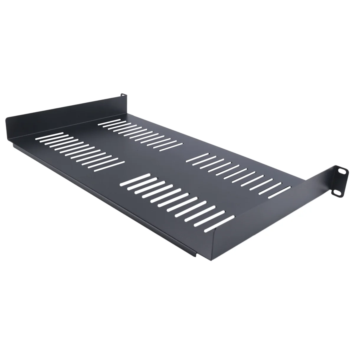 Prateleira de montagem em rack de servidor 1U Bandeja cantilever ventilada para rack de equipamentos de rede de 19 polegadas e gabinete rico