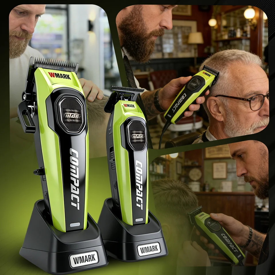 WMARK Professional Hair Trimmer 8000RPM Brushless Motor for Men