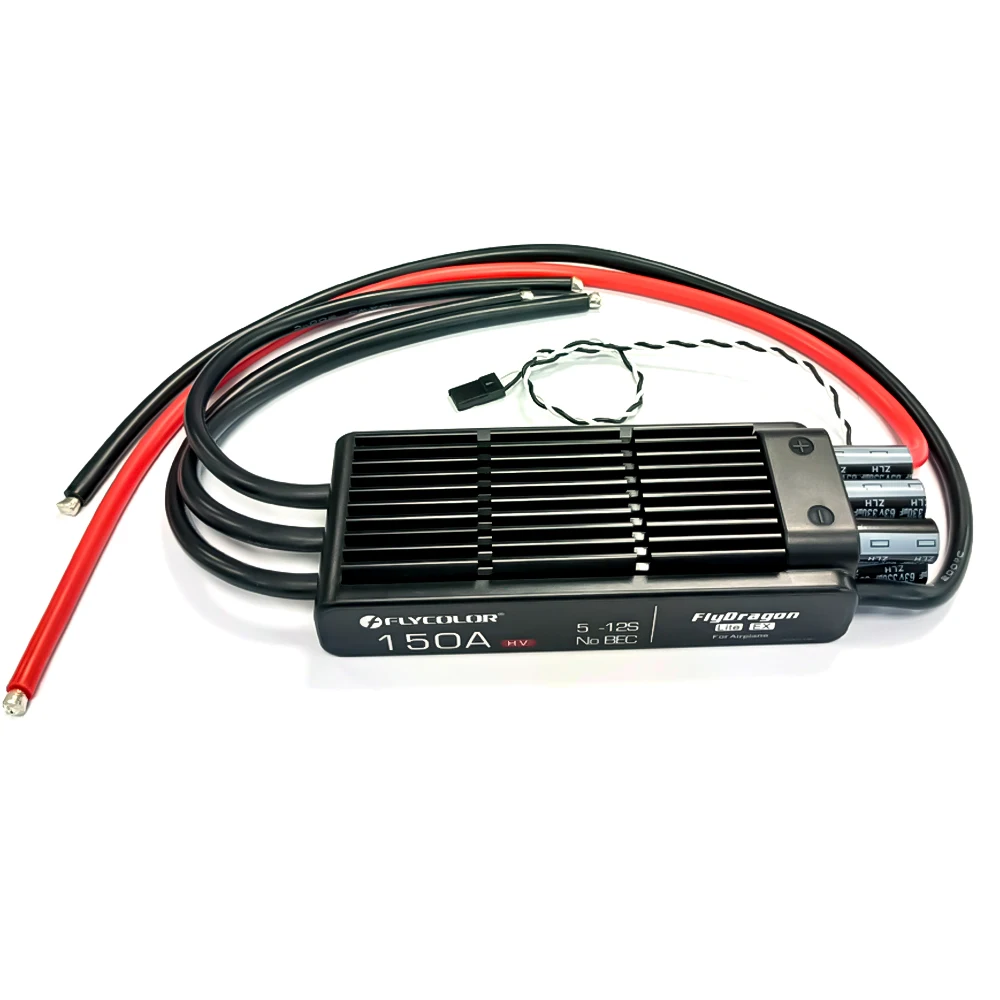 Flycolor FlyDragon 150A 5-12S Brushless ESC Speed Controller for RC Helicopter Aircraft EDF Motor