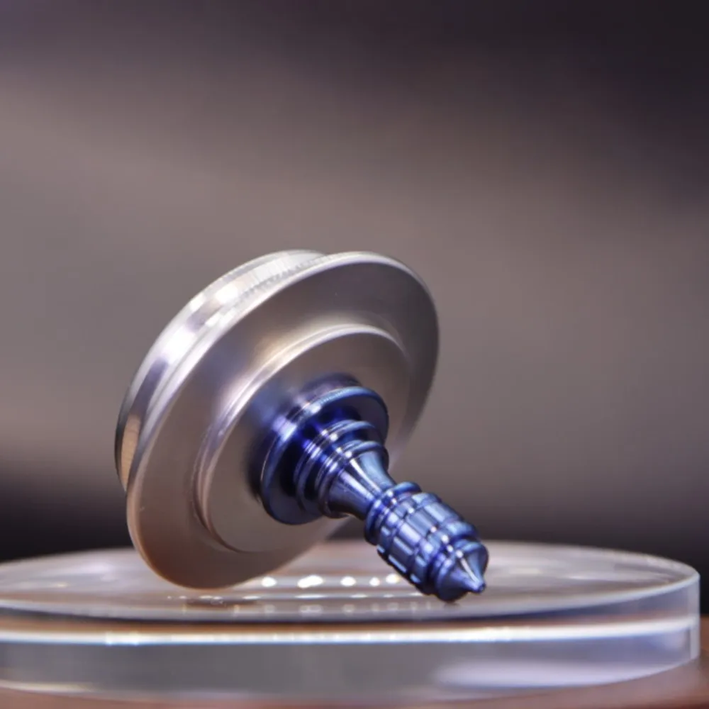 Liga de titânio dedo superior mão de aço inoxidável girando topo alívio do estresse brinquedo brinquedos para adultos alívio da ansiedade gadgets
