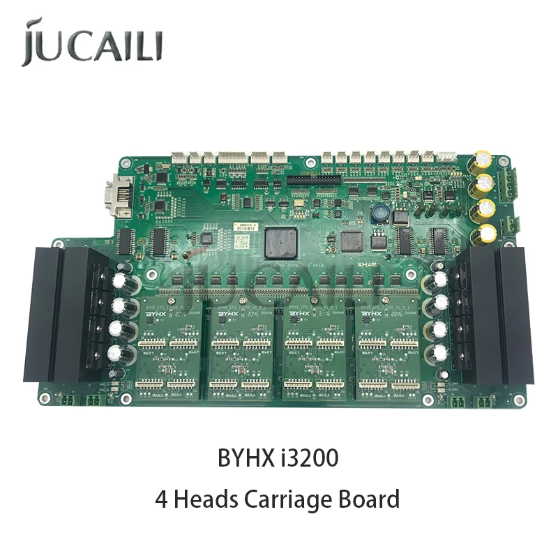 JUCAILI BYHX i3200 4-Head Carriage Board – for i3200 Printheads – Compatible with Allwin / Xuli / Human Large Format Printers