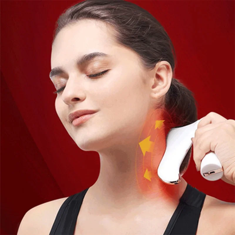 New Type Handheld Deep Muscle Fascia Massage Gun Fascia Scraping Scalpel Massager U Type Multifunctional Fascia Beauty Equipment