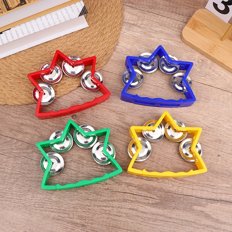 Kindergarten Hand Bells Toys Music Toys Shaking Bells Tambourine Toys Percussion Instruments